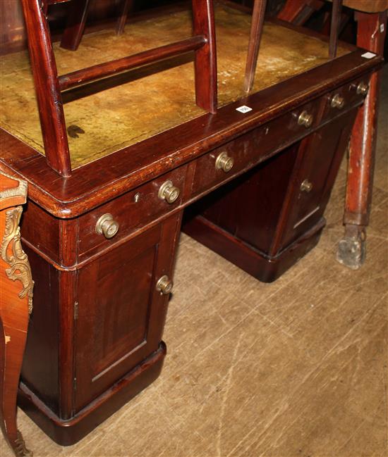 Mahogany pedestal desk